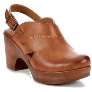 b.o.c. Women's (size 7) Brown Mule with a  3” block heel
